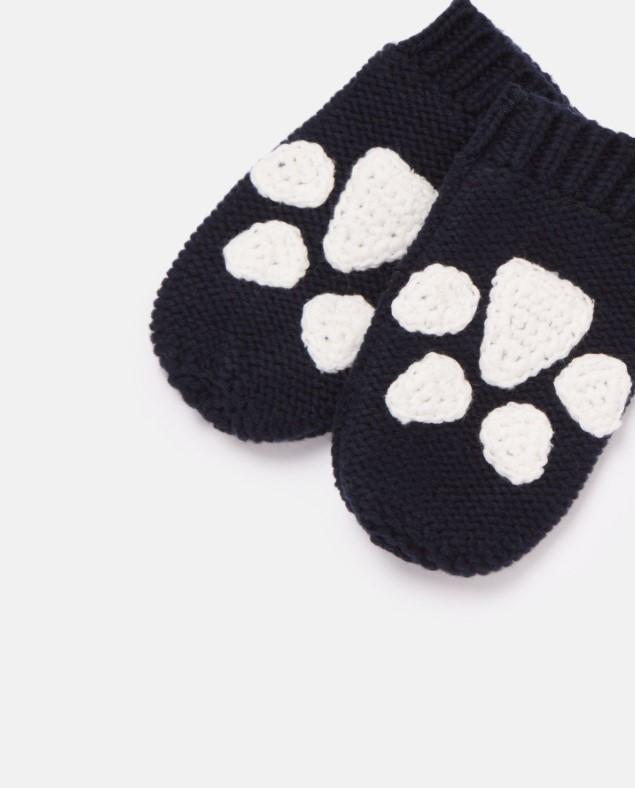 Paws Mittens in Navy
