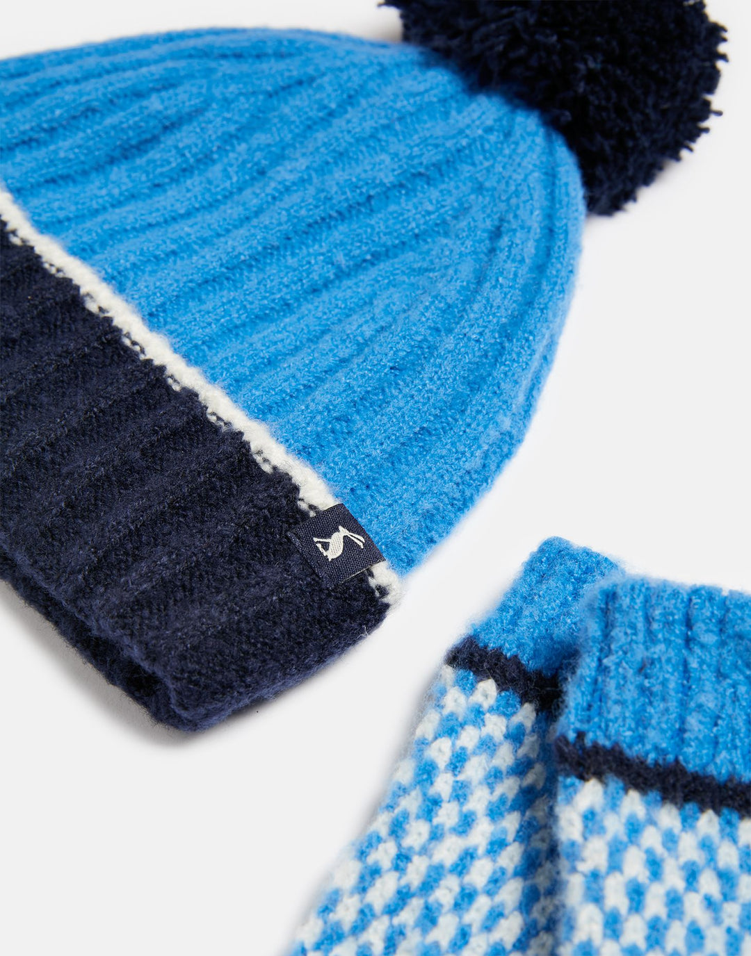 Joules Penway Hat & Gloves Set detail