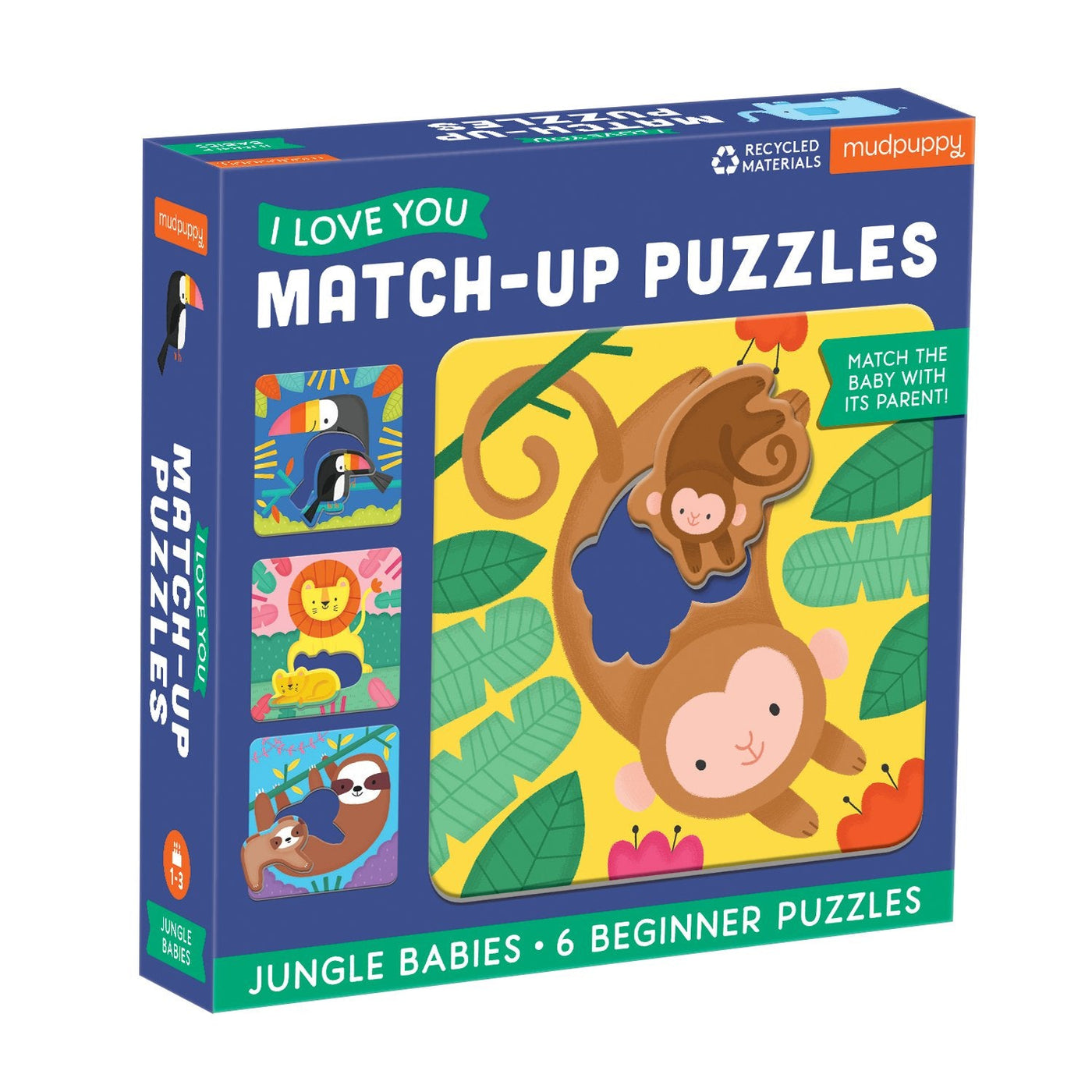 I Love You Match Up Puzzle Jungle Babies