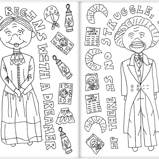 Little Black History Icons Coloring Book inside