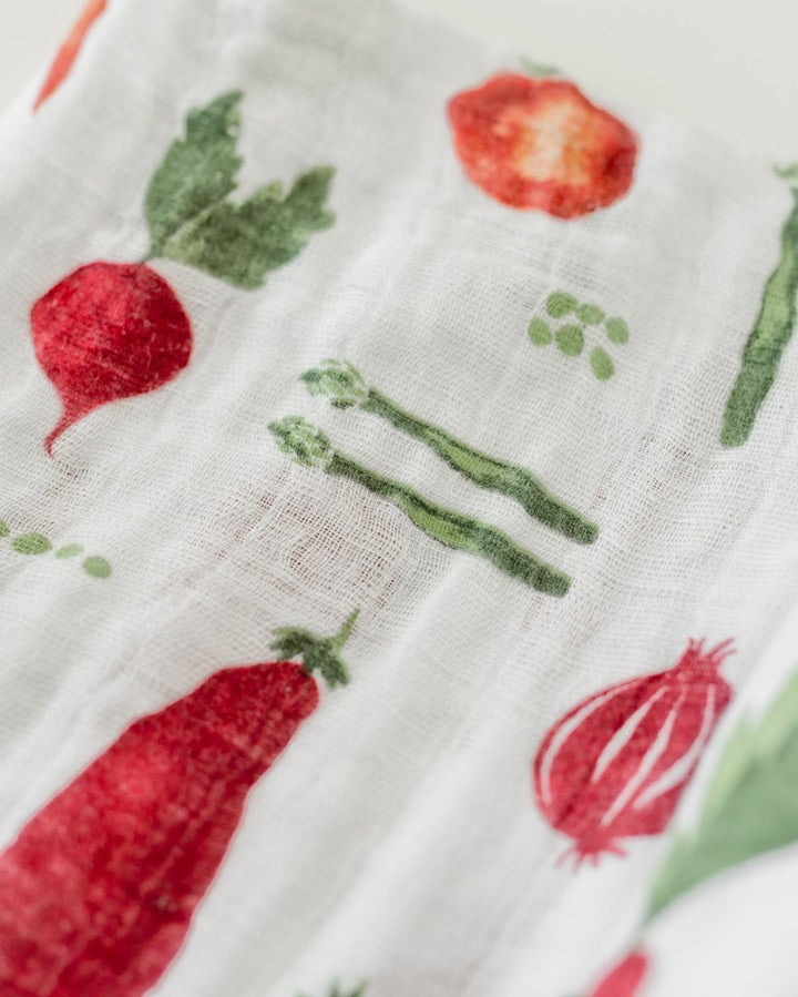 Little Unicorn Farmers Market Swaddle closeup