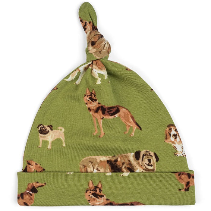 Green Dog Knotted Hat