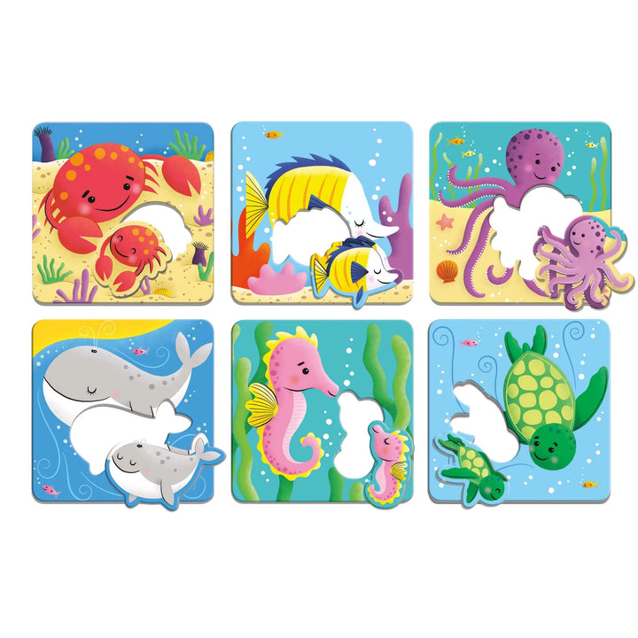 I Love You Match Up Puzzle Ocean Babies
