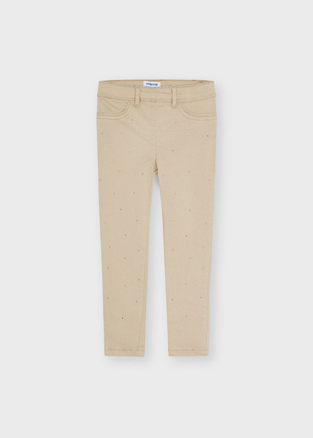 Crystal Khaki Jeggings