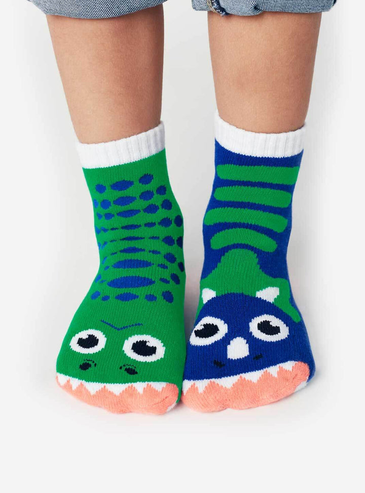 Pal Socks T-Rex & Triceratops Pals Socks model