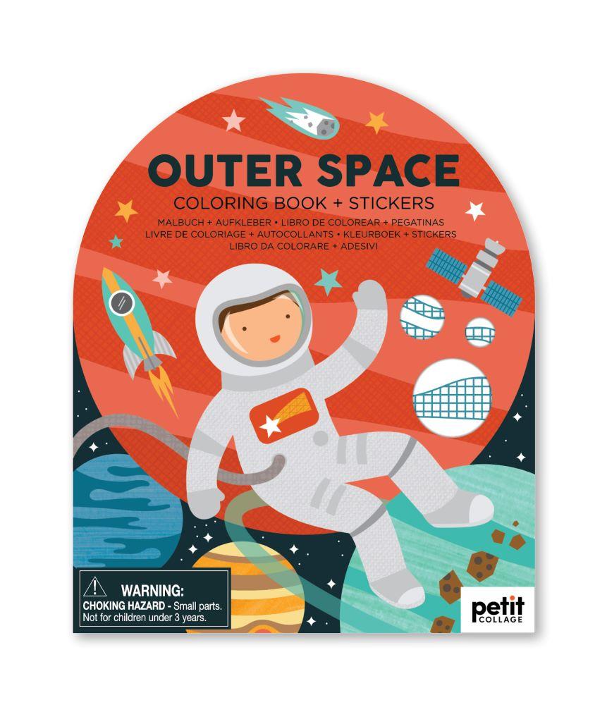 Coloring Book & Stickers Outer Space