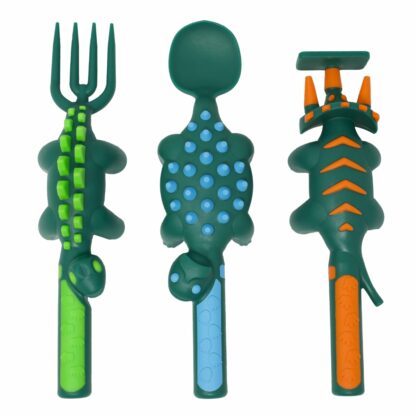 Constructive Eating Dino Utensils Set top