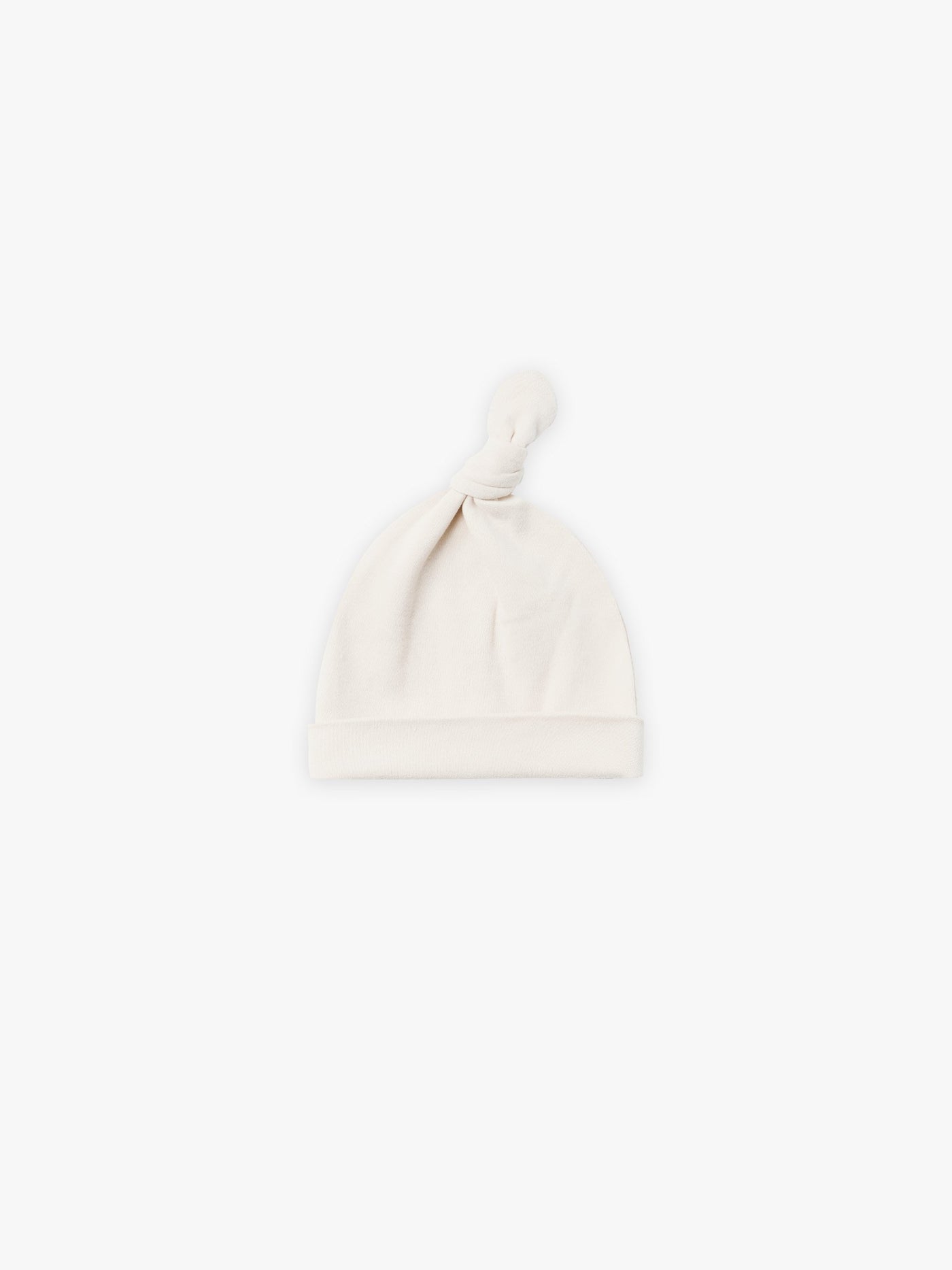 Knotted Beanie Hat In Ivory