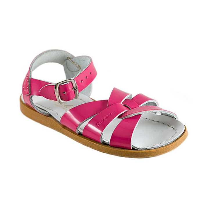 Saltwater Sandal in fuchsia shiny