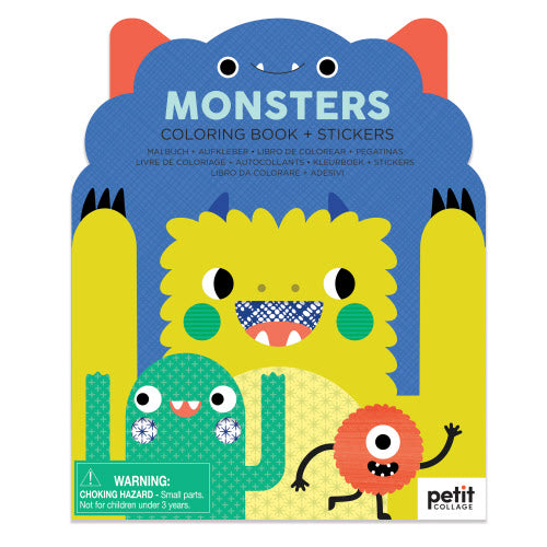 Coloring Book & Stickers Monsters