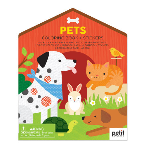 Coloring Book & Stickers Pets