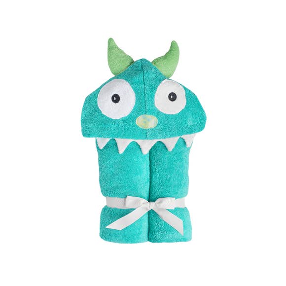 Blue Monster Hooded Towel