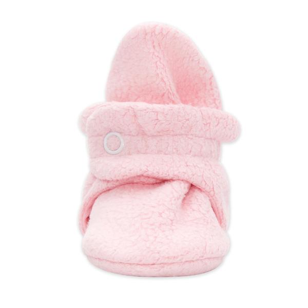 Cozie Fleece Booties in Baby Pink