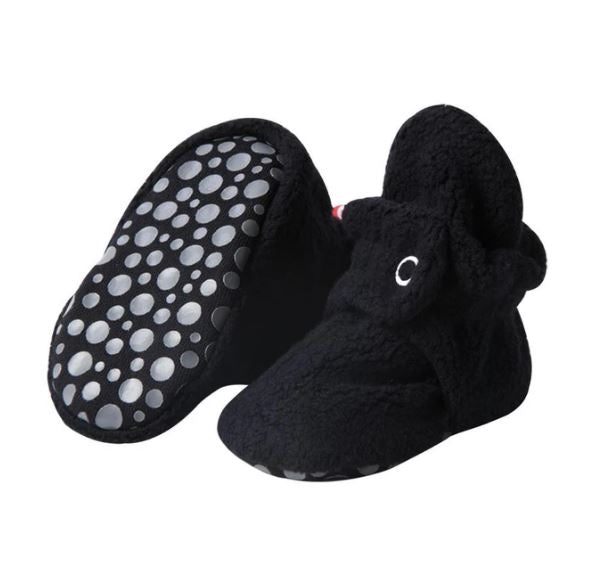 Cozie Fleece Booties in Black