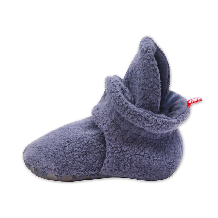 Zutano Cozie Fleece Bootie in Denim Navy  profile